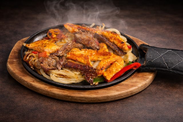 Texana fajitas.