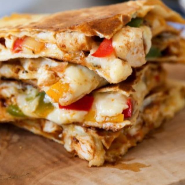 Chicken & Shrimp Quesadilla.