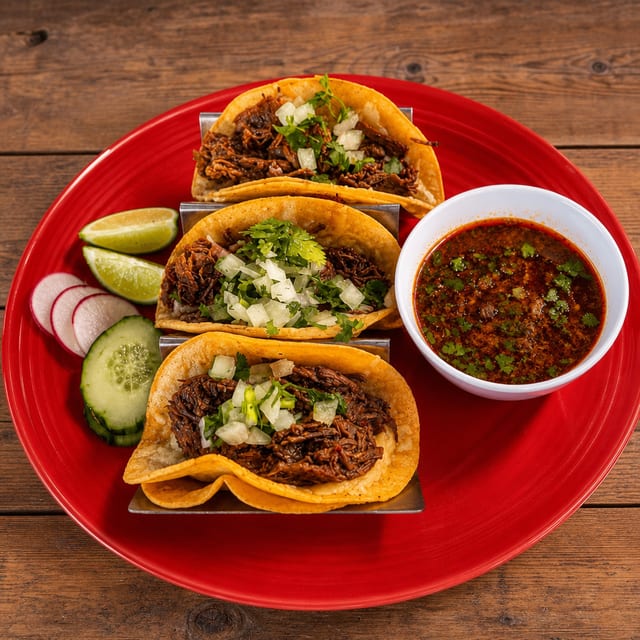 Birria Tacos Combo.