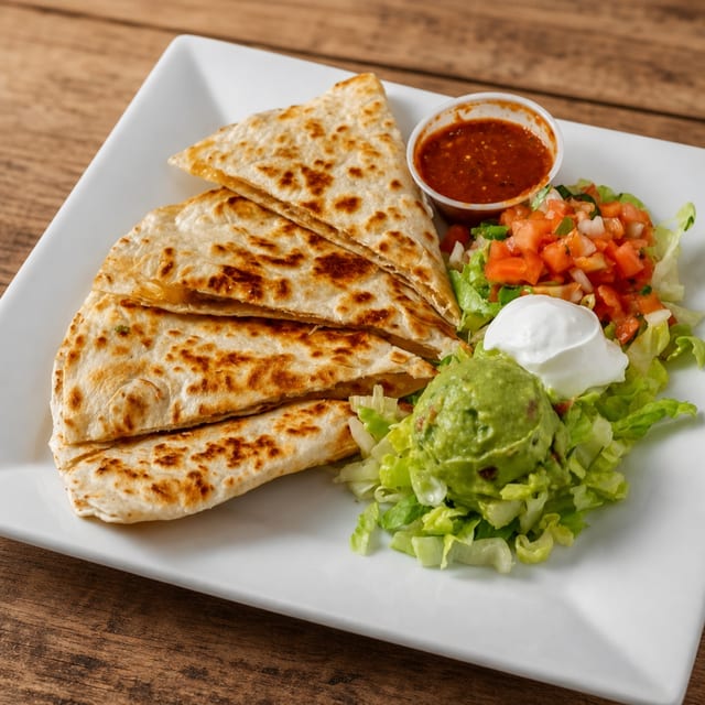 Ground Beef Quesadilla.